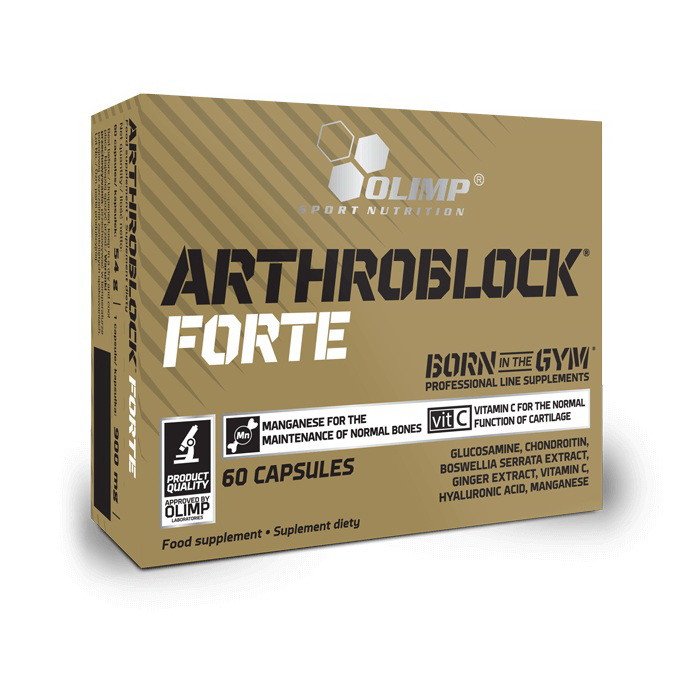 Хондропротектор Olimp Arthroblock Forte Sport Edition (60 капс) олимп артроблок,  мл, Olimp Labs. Хондропротекторы. Поддержание здоровья Укрепление суставов и связок 