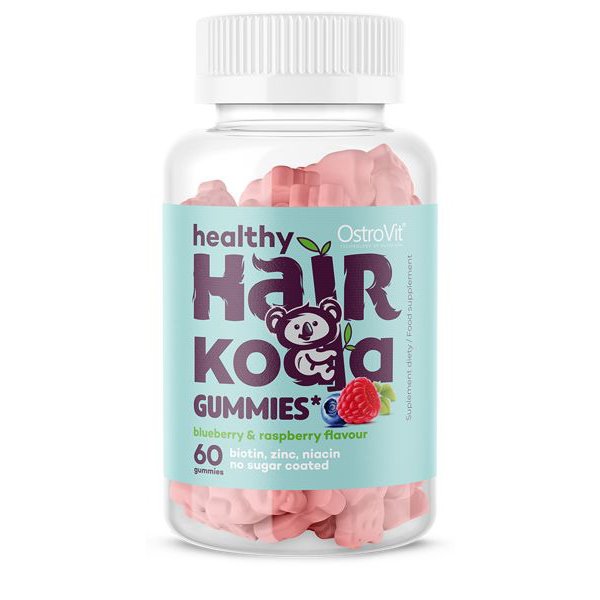 OstroVit Витамины и минералы OstroVit Healthy Hair Koala Gummies, 60 желеек, , 
