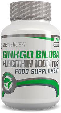 BioTech Ginkgo Biloba+Lecithin 90 tabs,  мл, BioTech. Спец препараты. 