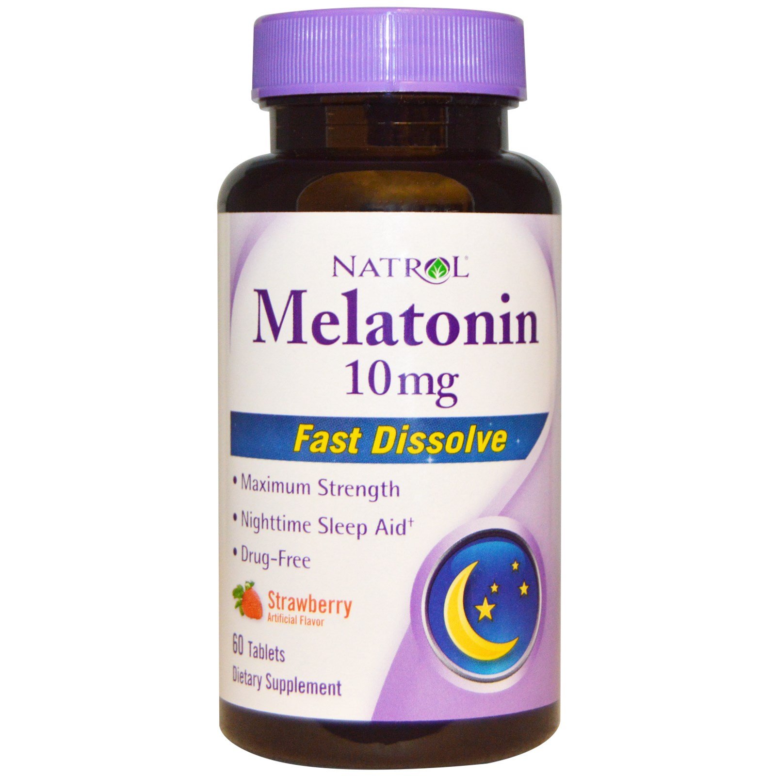 Natrol Melatonin 10 mg Fast Dissolve, , 60 шт