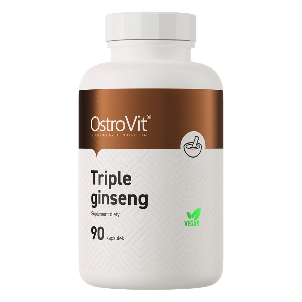 OstroVit Натуральная добавка OstroVit Vege Triple Ginseng, 90 вегакапсул, , 
