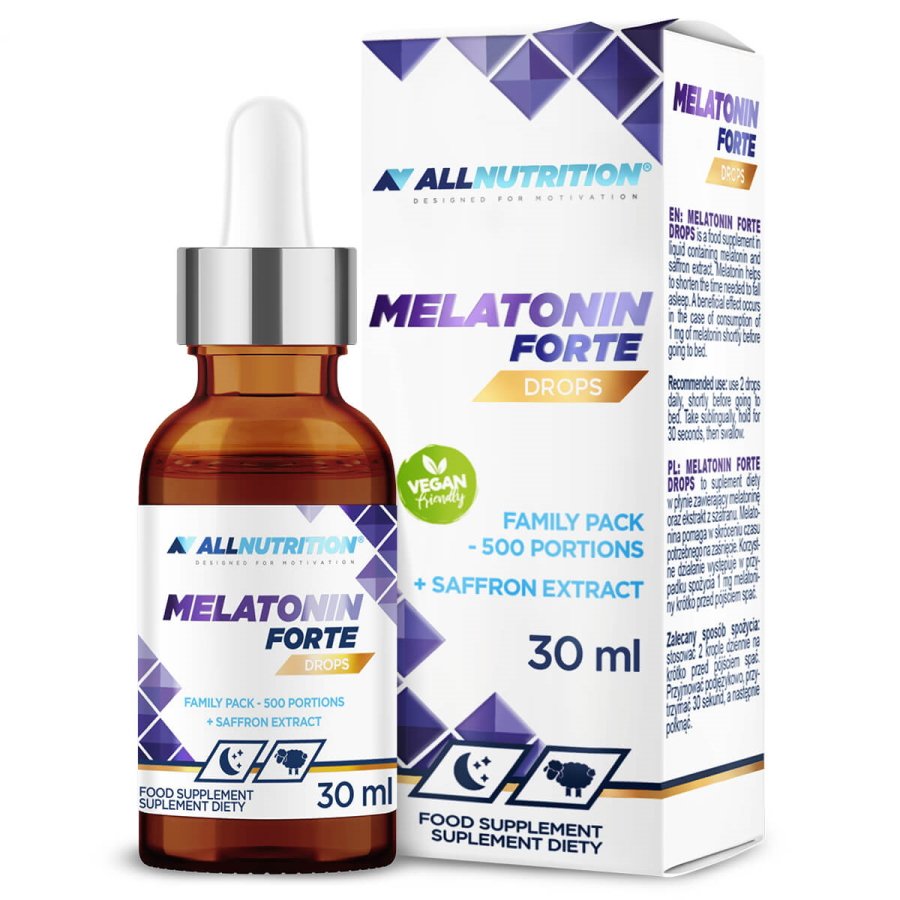 Натуральная добавка AllNutrition Melatonin Forte Drops, 30 мл,  мл, AllNutrition. Hатуральные продукты. Поддержание здоровья 