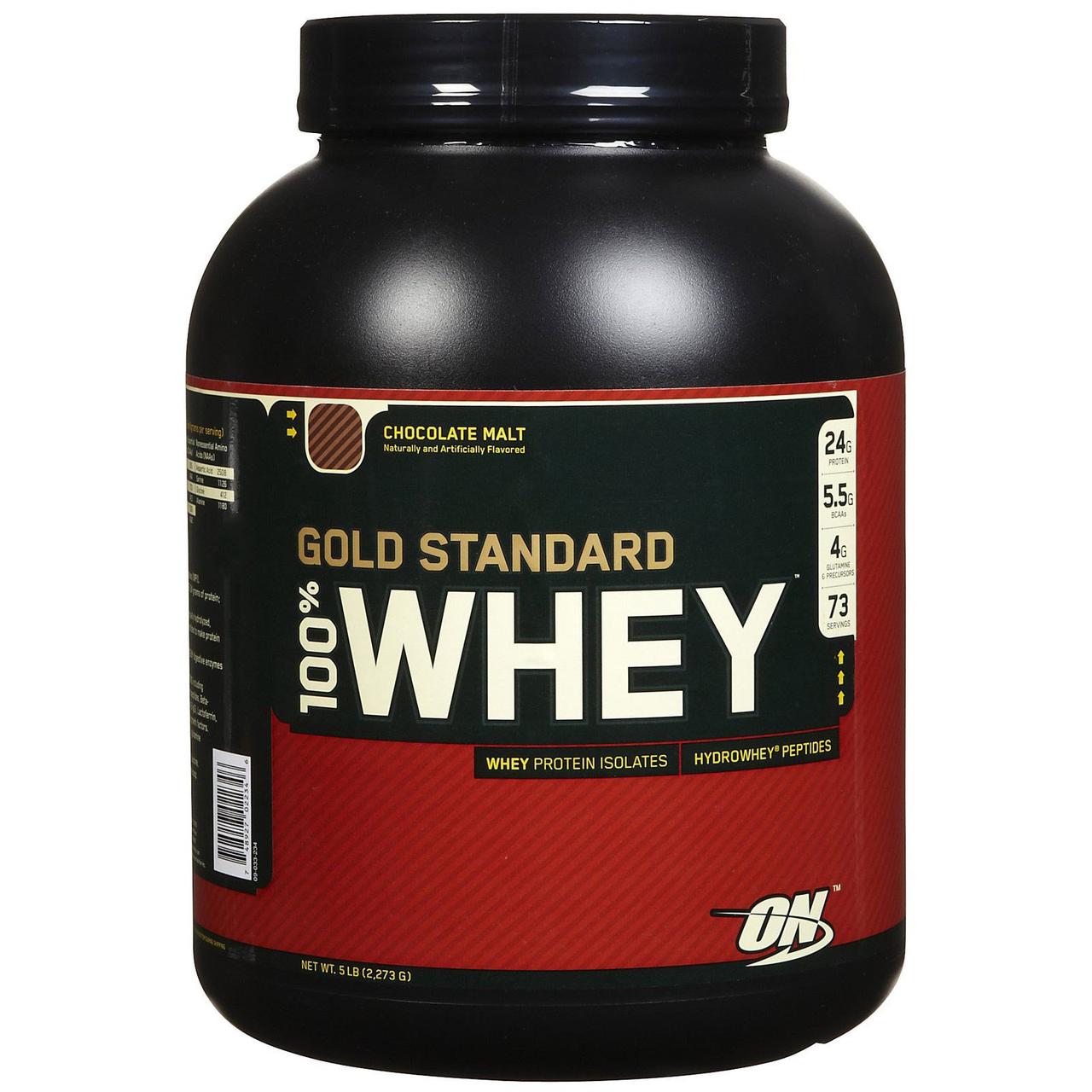ON Whey Gold standard GF 2,347 кг-vanilla ice cream,  мл, Optimum Nutrition. Сывороточный протеин. Восстановление Антикатаболические свойства Сухая мышечная масса 