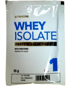Whey Isolate, 25 g, Nutricore. Suero aislado. Lean muscle mass Weight Loss recuperación Anti-catabolic properties 