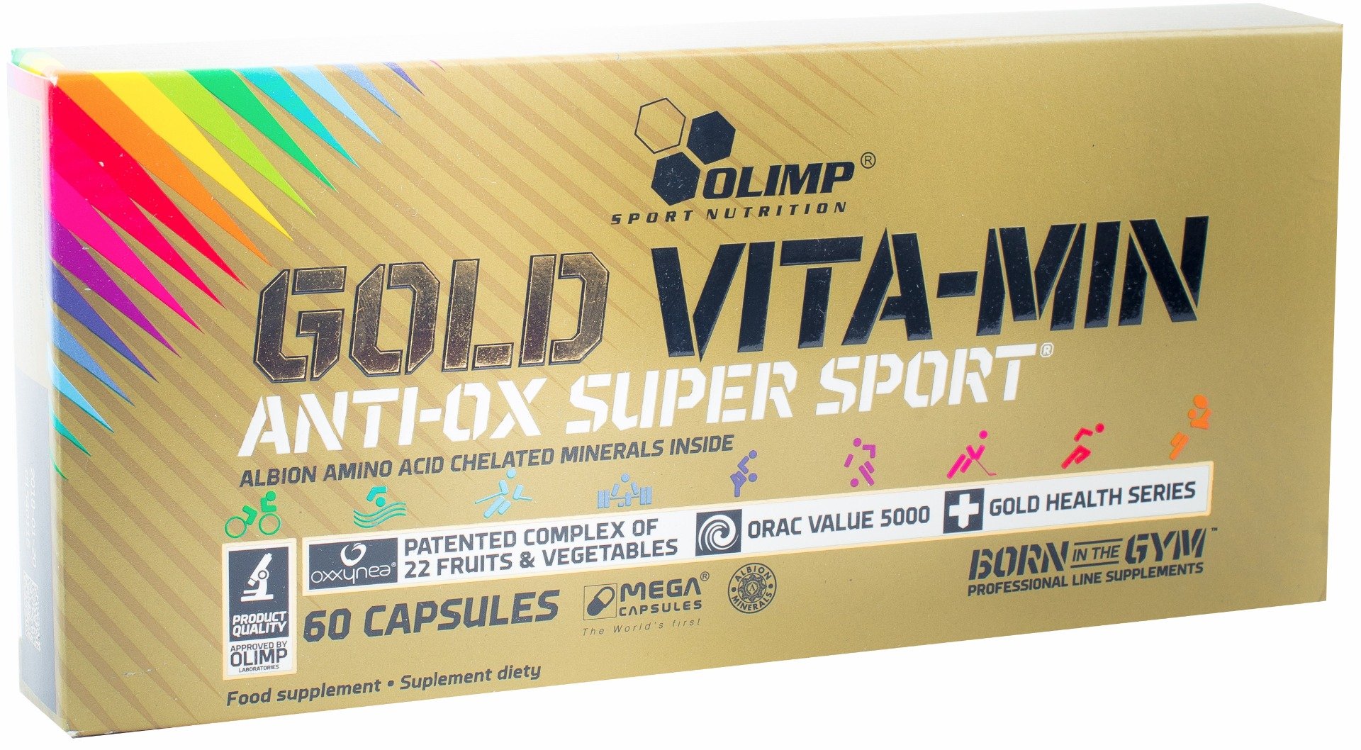 Gold Vita-Min Anti-Ox Super Sport, 60 шт, Olimp Labs. Витаминно-минеральный комплекс. Поддержание здоровья Укрепление иммунитета 