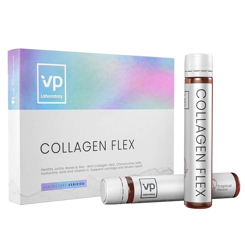 Препарат для суставов и связок VPLab Collagen Flex, 7*25 мл,  мл, VPLab. Хондропротекторы. Поддержание здоровья Укрепление суставов и связок 