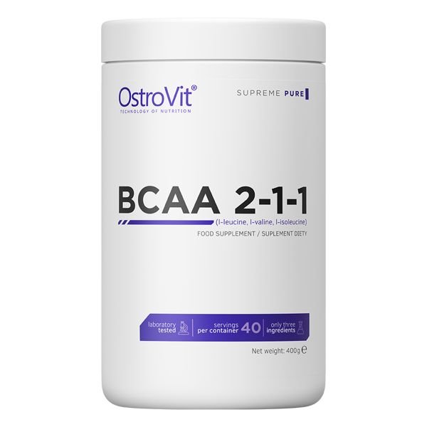BCAA OstroVit BCAA 2-1-1, 400 грамм Натуральный,  ml, OstroVit. BCAA. Weight Loss recuperación Anti-catabolic properties Lean muscle mass 