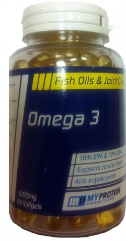 Omega 3, 90 шт, MyProtein. Омега 3 (Рыбий жир). Поддержание здоровья Укрепление суставов и связок Здоровье кожи Профилактика ССЗ Противовоспалительные свойства 