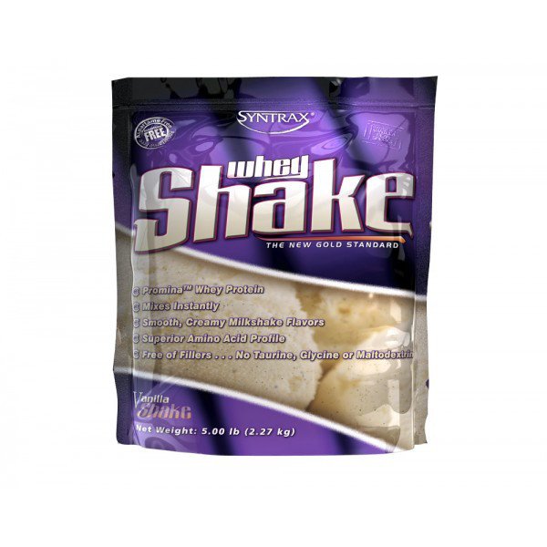 Сывороточный протеин концентрат Syntrax Whey Shake (2,3 кг) синтракс вей шейк vanilla shake,  мл, Syntrax. Сывороточный концентрат. Набор массы Восстановление Антикатаболические свойства 