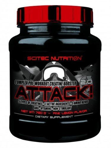 Attack! 2.0, 720 g, Scitec Nutrition. Pre Workout. Energy & Endurance 