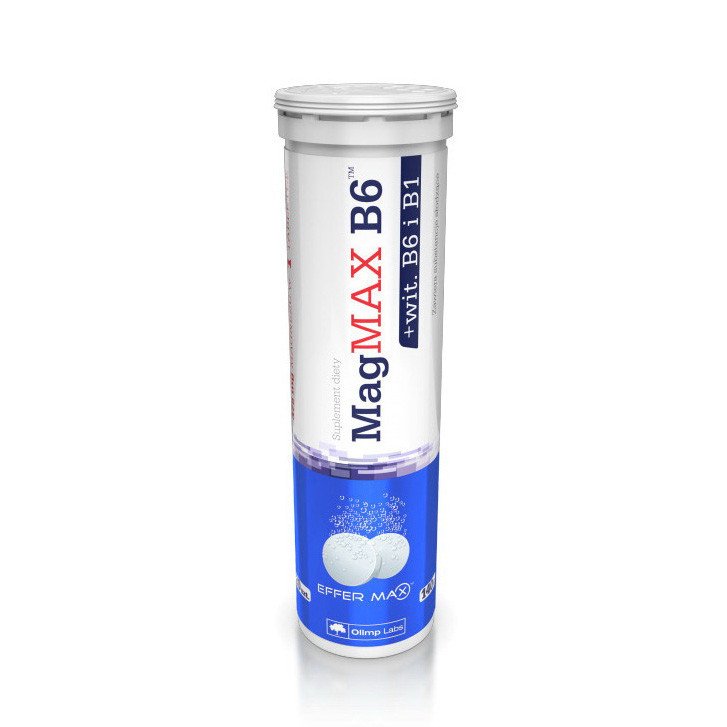 Магний + Б6 Olimp MagMax B6 20 таблеток,  мл, Olimp Labs. Магний Mg. Поддержание здоровья Снижение холестерина Предотвращение утомляемости 
