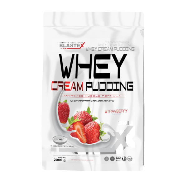 Whey Cream Pudding, 2000 g, Blastex. Suero concentrado. Mass Gain recuperación Anti-catabolic properties 