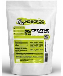 Creatine Monohydrate, 500 г, Nosorog. Креатин моногидрат. Набор массы Энергия и выносливость Увеличение силы 