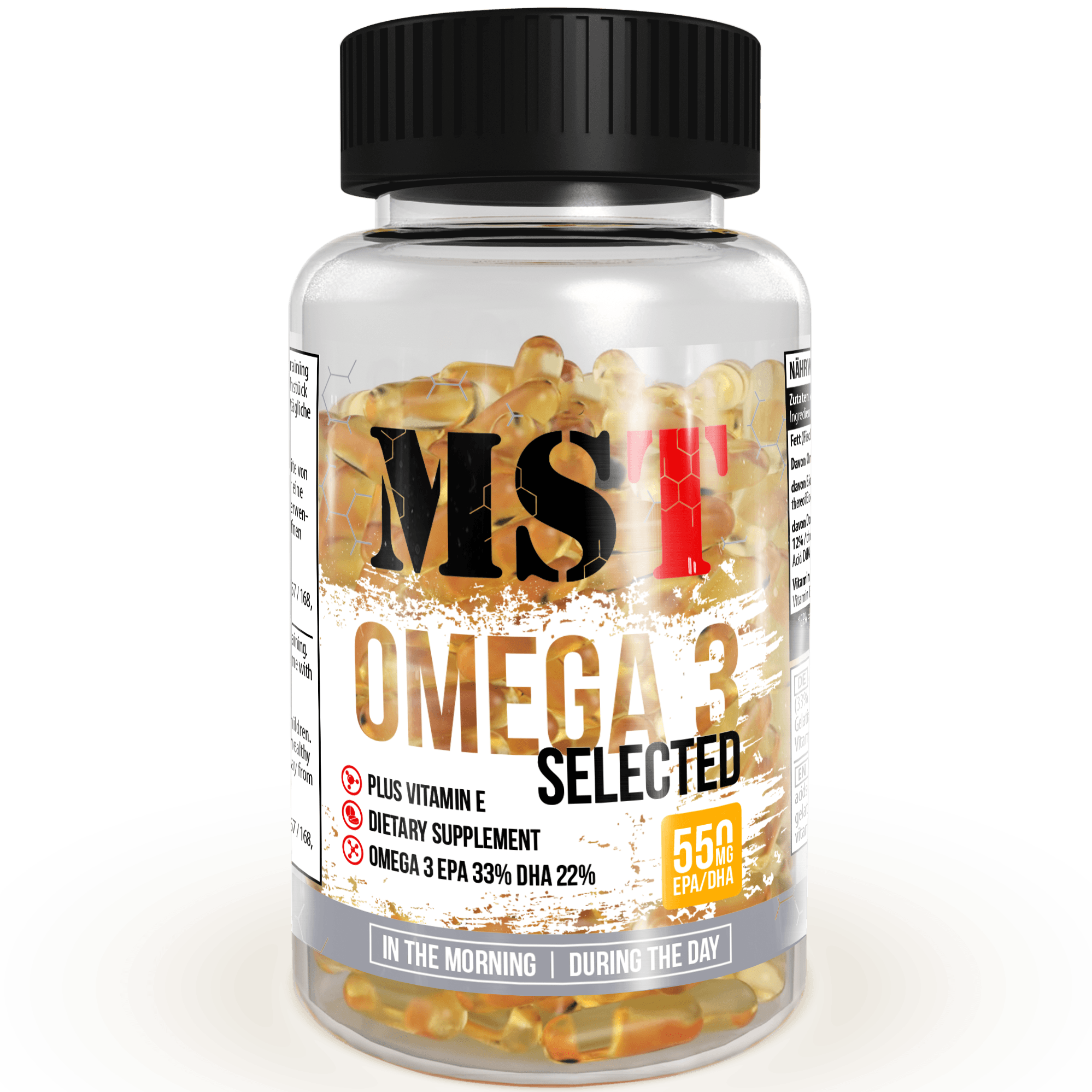 Omega 3 Selected, 120 piezas, MST Nutrition. Omega 3 (Aceite de pescado). General Health Ligament and Joint strengthening Skin health CVD Prevention Anti-inflammatory properties 