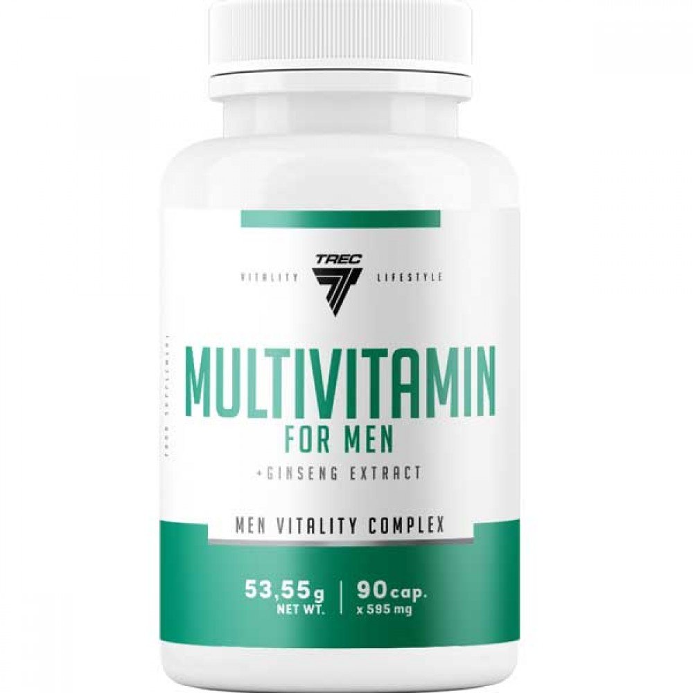 Витамины и минералы Trec Nutrition Multivitamin For Men, 90 капсул,  ml, Trec Nutrition. Vitamins and minerals. General Health Immunity enhancement 