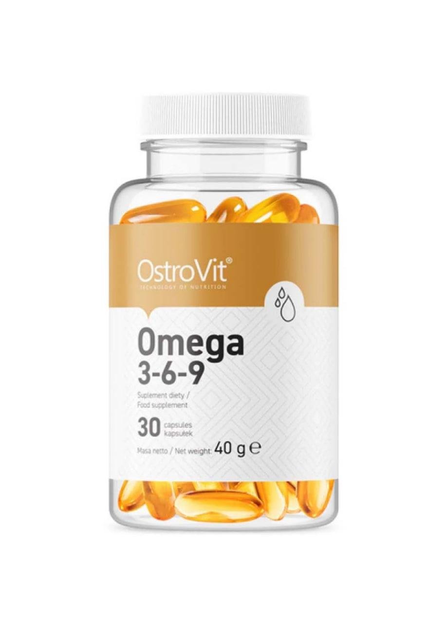 Omega 3-6-9 OstroVit 30 Caps,  мл, OstroVit. Омега 3 (Рыбий жир). Поддержание здоровья Укрепление суставов и связок Здоровье кожи Профилактика ССЗ Противовоспалительные свойства 