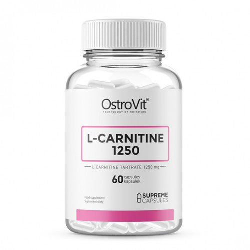 Ostrovi L-Carnitine 1250 60 капс Без вкуса,  мл, OstroVit. L-карнитин. Снижение веса Поддержание здоровья Детоксикация Стрессоустойчивость Снижение холестерина Антиоксидантные свойства 