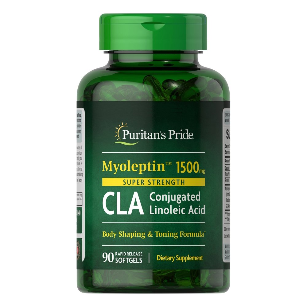 Жиросжигатель Puritan's Pride Super Strength Myo-Leptin CLA 1500 mg, 90 капсул,  мл, Puritan's Pride. Жиросжигатель. Снижение веса Сжигание жира 