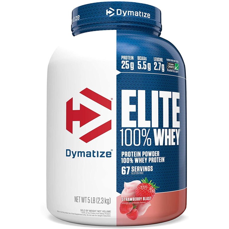 Driven Sports Протеин Dymatize Elite 100% Whey Protein, 2.3 кг Клубника, , 2300  грамм