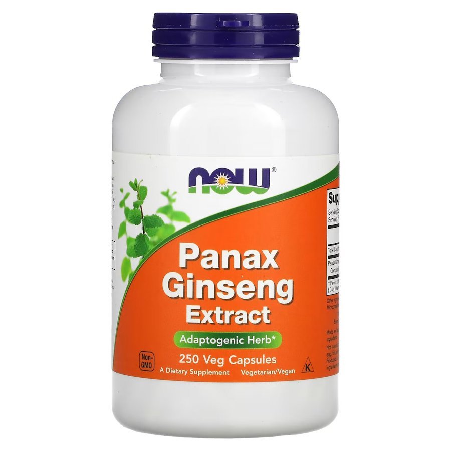 Now Натуральная добавка NOW Panax Ginseng 500 mg, 250 вегакапсул, , 