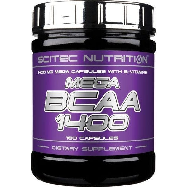 Mega BCAA 1400 Scitec Nutrition 180 caps,  мл, Scitec Nutrition. BCAA. Снижение веса Восстановление Антикатаболические свойства Сухая мышечная масса 