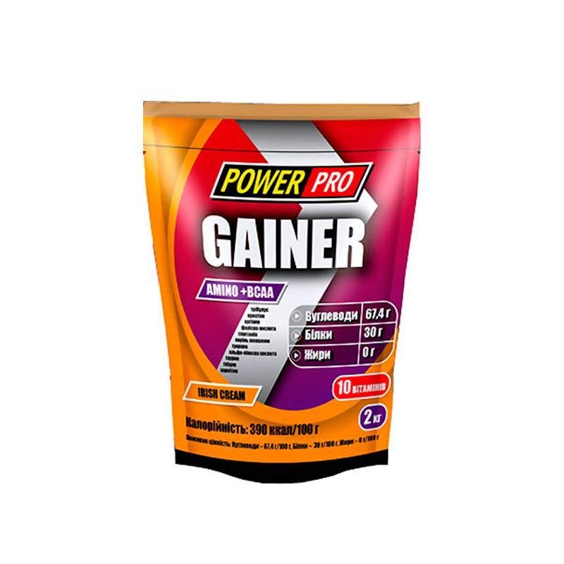 Power Pro Гейнер для набора массы Power Pro Gainer (2 кг) павер про irish cream, , 
