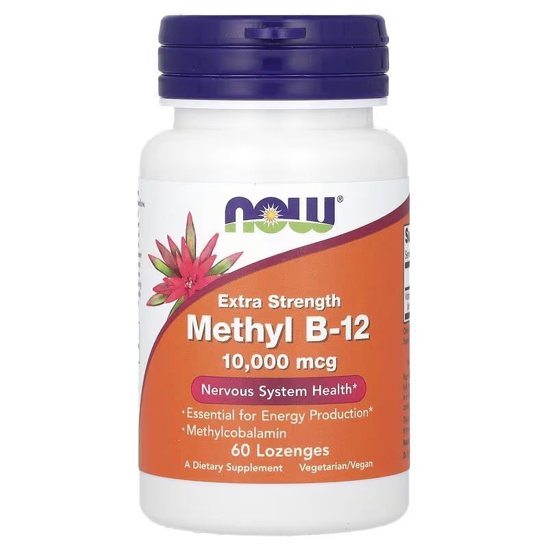 Now Витамины и минералы NOW Methyl B12 10000 mcg, 60 леденцов, , 