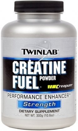 Creatine Fuel Powder, 300 г, Twinlab. Креатин моногидрат. Набор массы Энергия и выносливость Увеличение силы 