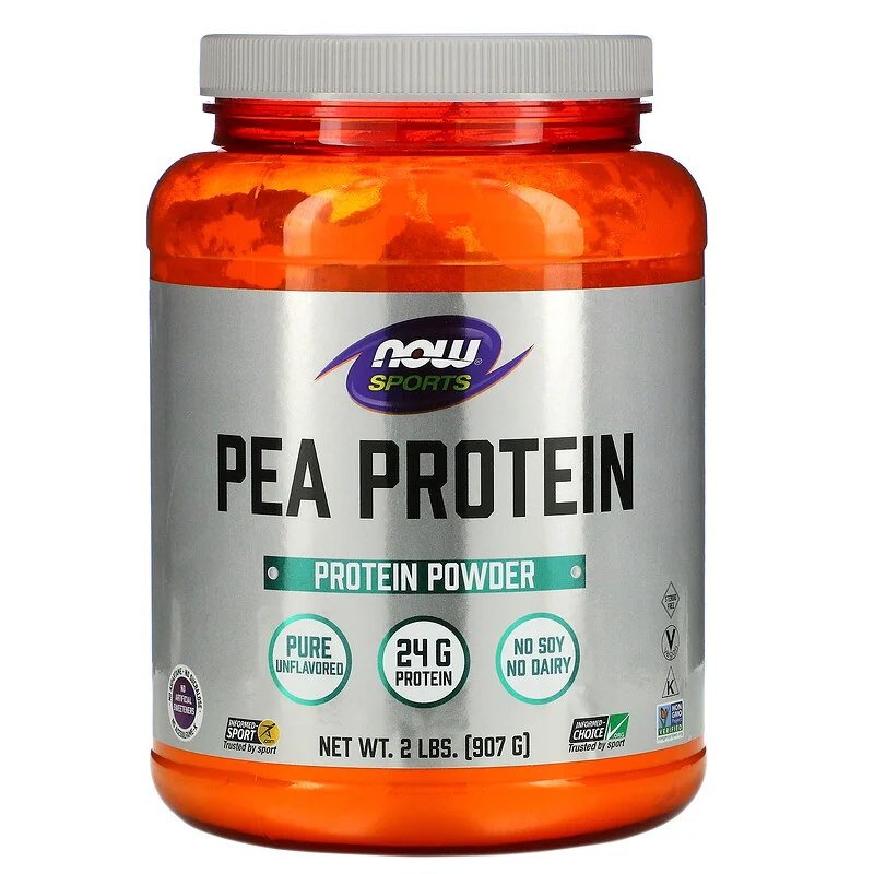 Протеин NOW Pea Protein Pure, 907 грамм,  мл, Now. Протеин. Набор массы Восстановление Антикатаболические свойства 