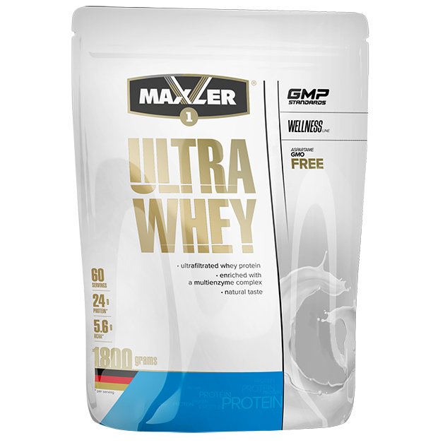 Maxler Протеин Maxler Ultra Whey, 1.8 кг Соленая карамель, , 900  грамм