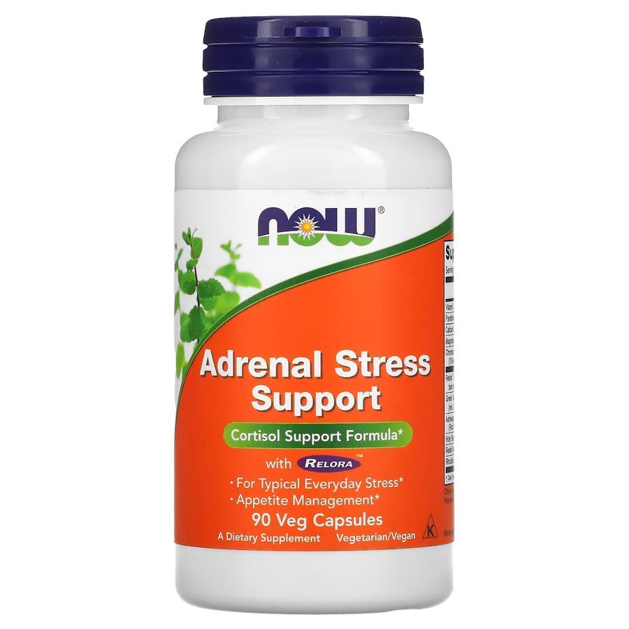 Натуральная добавка NOW Adrenal Stress Support, 90 вегакапсул,  мл, Now. Hатуральные продукты. Поддержание здоровья 