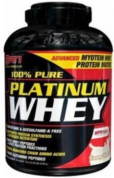 100% Pure Platinum Whey, 2240 г, San. Сывороточный протеин. Восстановление Антикатаболические свойства Сухая мышечная масса 