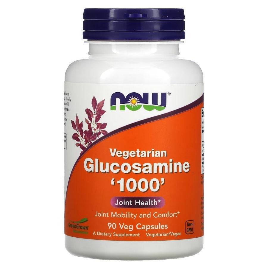 Препарат для суставов и связок NOW Vegetarian Glucosamine 1000 mg, 90 вегакапсул,  мл, Now. Хондропротекторы. Поддержание здоровья Укрепление суставов и связок 
