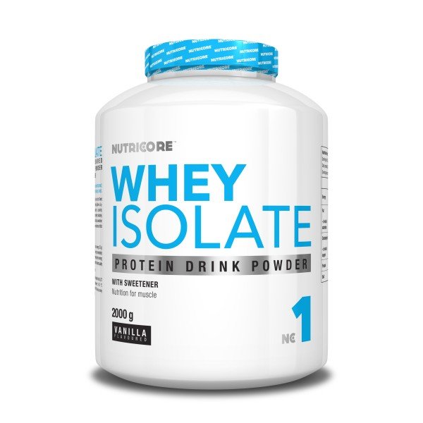 Whey Isolate, 2000 g, Nutricore. Suero aislado. Lean muscle mass Weight Loss recuperación Anti-catabolic properties 