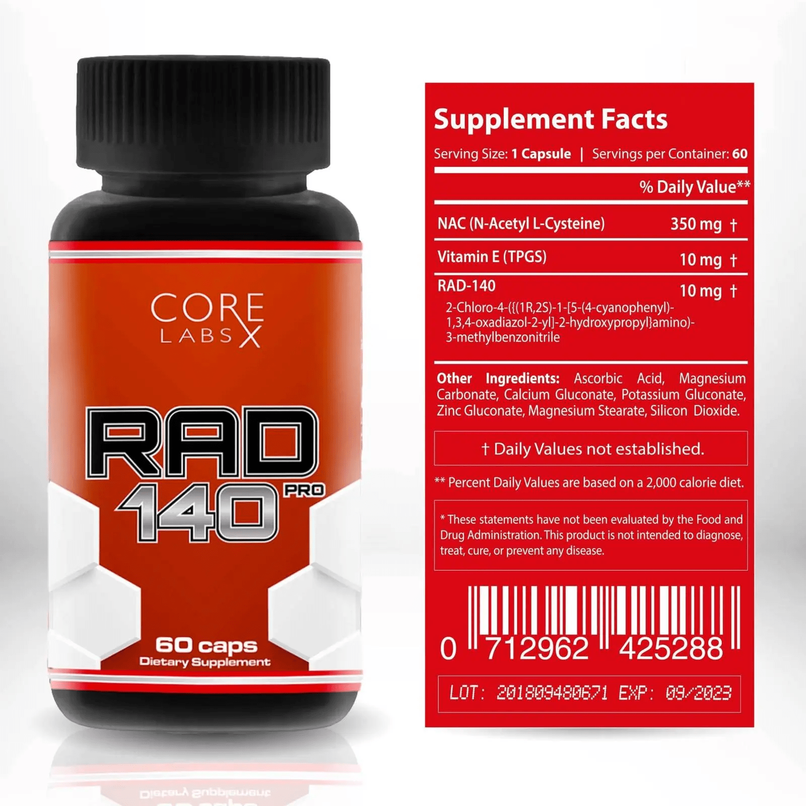 CORE LABS RAD140 PRO 60 шт. / 60 servings,  мл, Core Labs. SARM