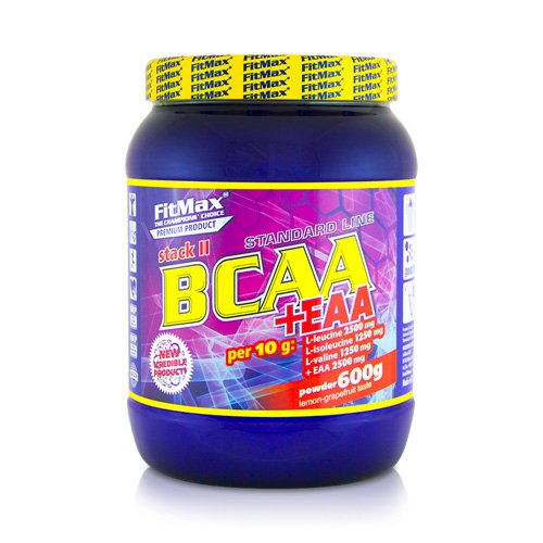 FitMax BCAA STACK II + EAA 600 г Лимон + грейпфрут,  ml, FitMax. BCAA. Weight Loss recuperación Anti-catabolic properties Lean muscle mass 