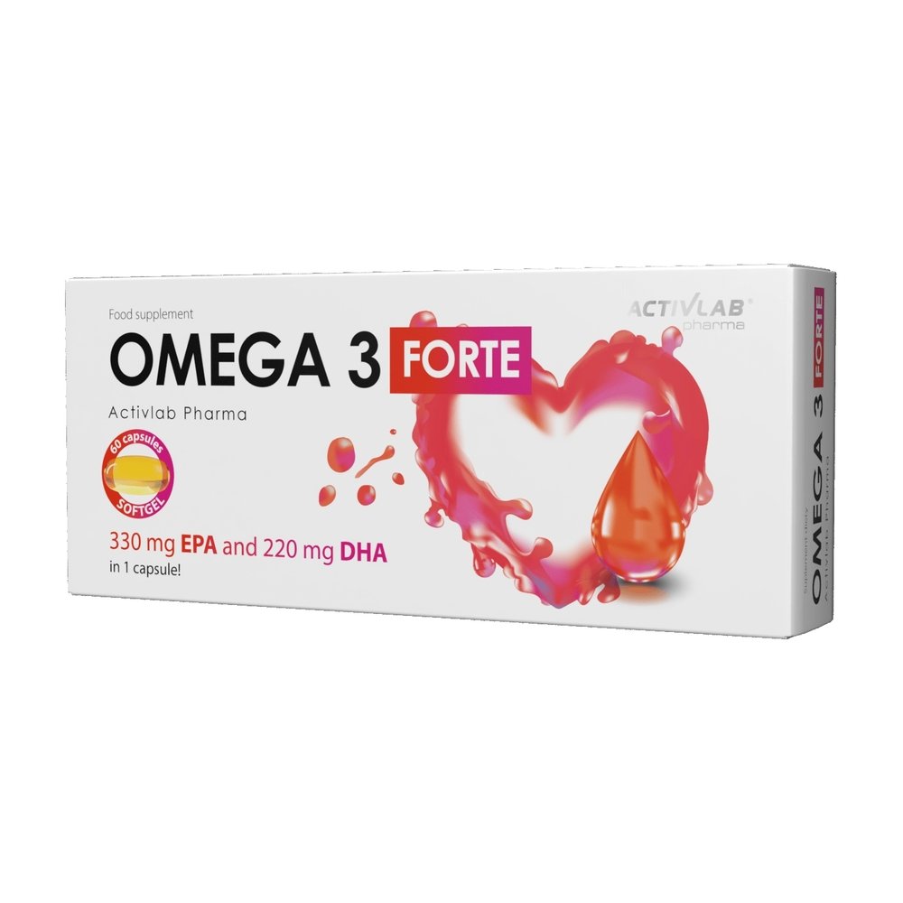 ActivLab Жирные кислоты Activlab Pharma Omega 3 Forte, 60 капсул, , 
