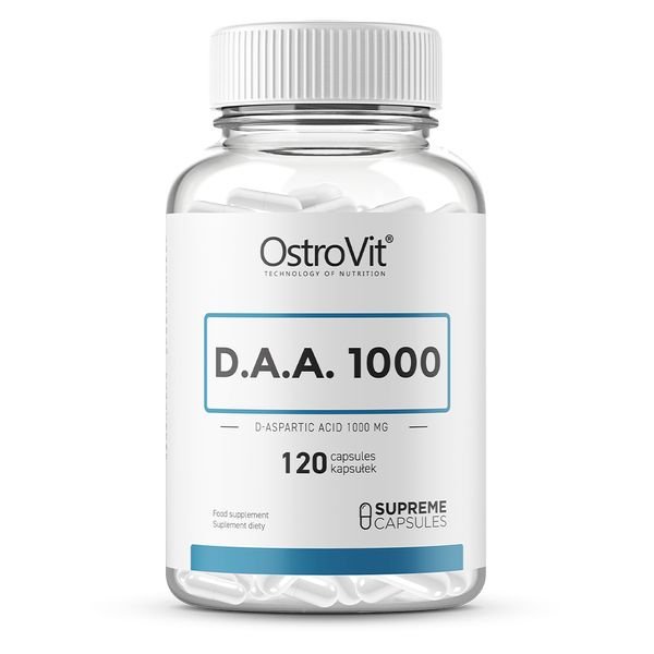 Аминокислота OstroVit D.A.A 1000, 120 капсул,  мл, OstroVit. Аминокислоты. 
