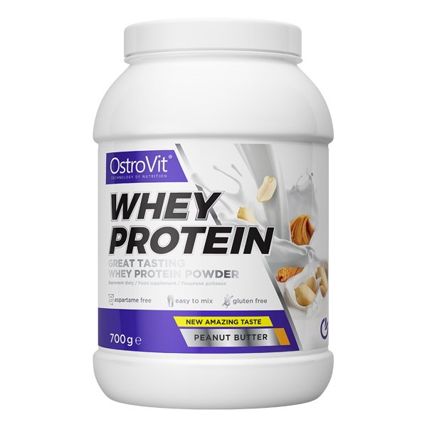 Протеин OstroVit Whey Protein, 700 грамм Арахисовое масло,  мл, OstroVit. Протеин. Набор массы Восстановление Антикатаболические свойства 