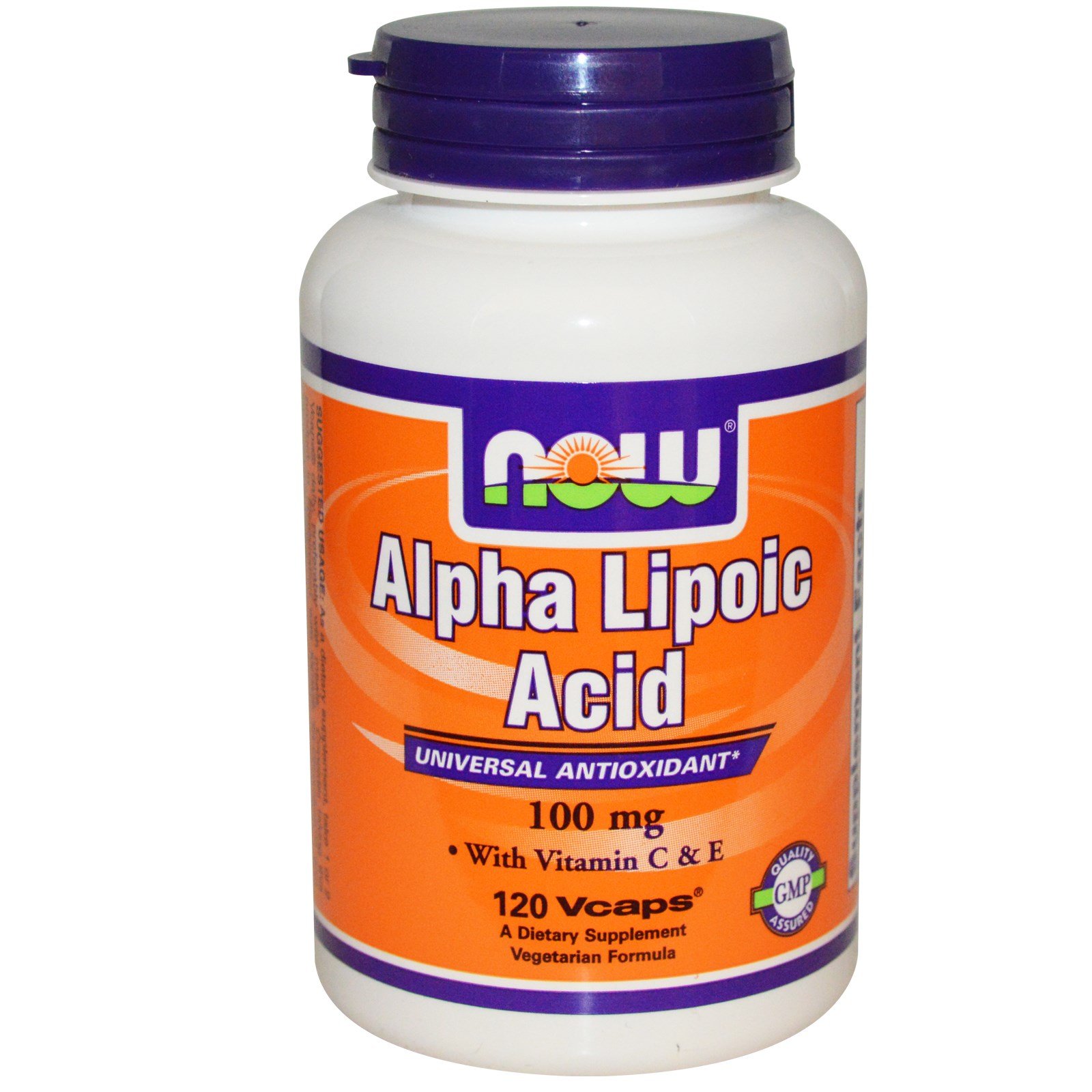 Alpha Lipoic Acid 100 mg, 120 pcs, Now. Alpha Lipoic Acid. General Health Glucose metabolism regulation Lipid metabolism regulation 