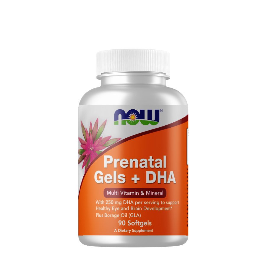 Now Витамины и минералы NOW Prenatal Gels with DHA, 90 капсул, , 