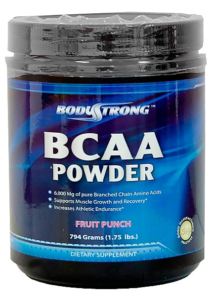 BCAA Powder, 790 g, BodyStrong. BCAA. Weight Loss recovery Anti-catabolic properties Lean muscle mass 
