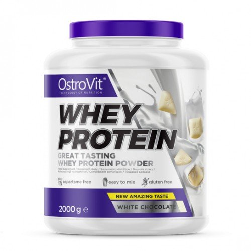Протеин OstroVit Whey Protein, 2 кг Белый шоколад,  ml, OstroVit. Protein. Mass Gain recovery Anti-catabolic properties 
