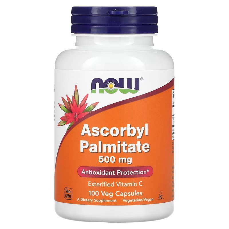 Витамины и минералы NOW Ascorbyl Palmitate 500 mg, 100 капсул,  ml, Now. Vitamins and minerals. General Health Immunity enhancement 