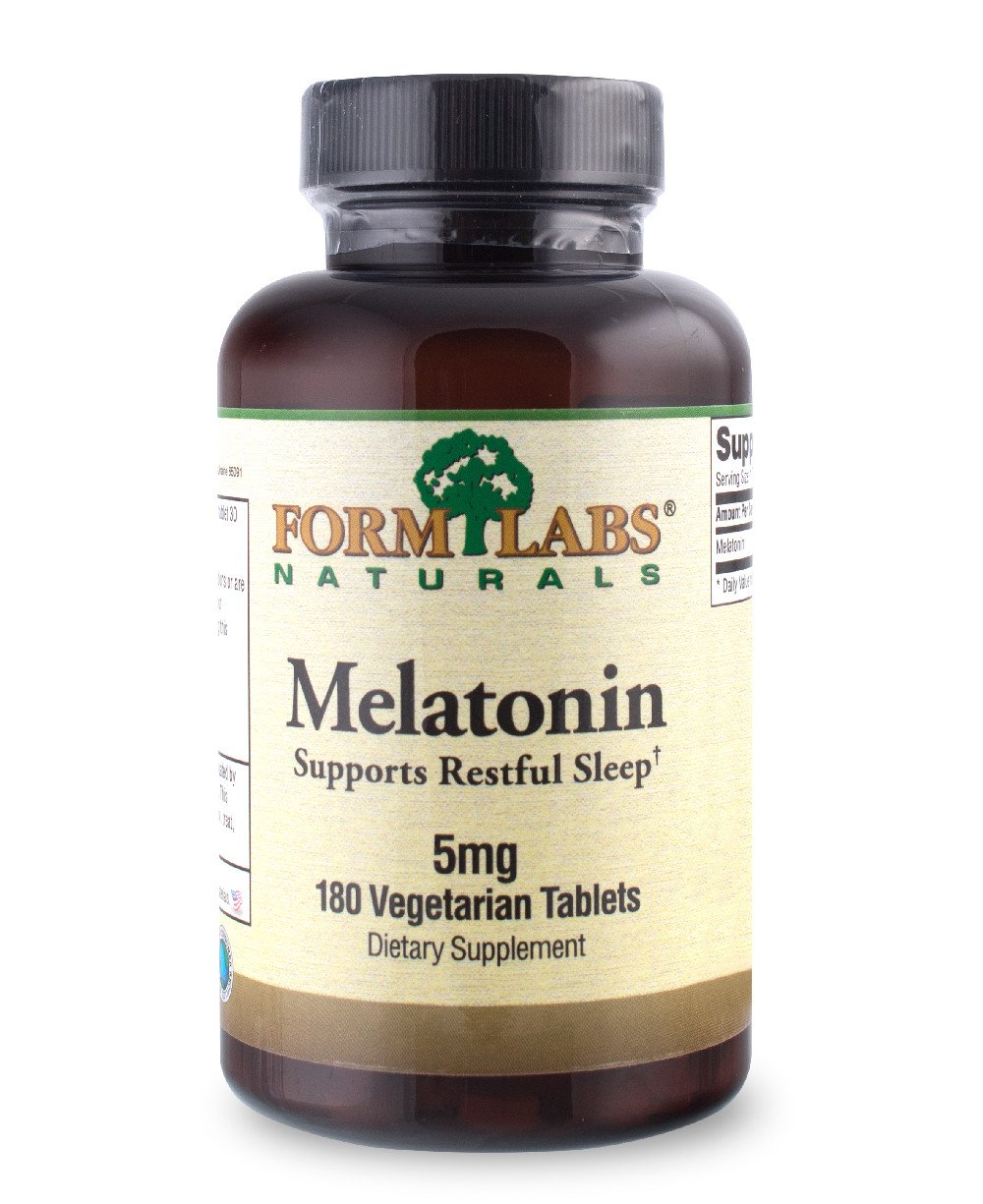 Form Labs Naturals FLN Melatonin 5 мг 180 tab, , 180 