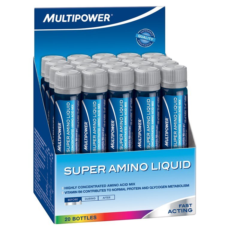 Super Amino Liquid, 20 piezas, Multipower. Complejo de aminoácidos. 