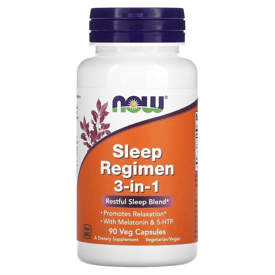 Now Восстановитель NOW Sleep Regimen 3-in-1, 90 вегакапсул, , 