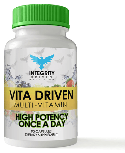 VITA-DRIVEN MULTI VITAMIN, 90 pcs, Integrity Driven Nutrition. Vitamin Mineral Complex. General Health Immunity enhancement 