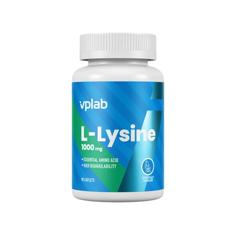 Аминокислота VPLab L-Lysine 1000 mg, 90 капсул,  мл, VPLab. Аминокислоты. 