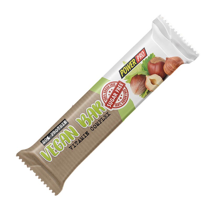 Vegan Bar Sugar Free, 60 g, Power Pro. Bar. 